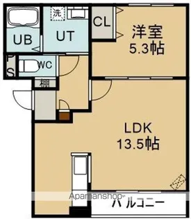 Rヒルズコート高盛【4階】の間取り